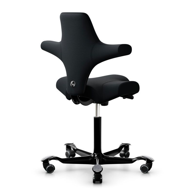 HAG Capisco 8106 Desk Chair - Black Wool