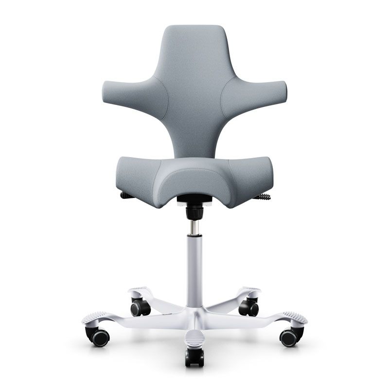 HAG Capisco 8106 Chair - Select Light Grey Wool