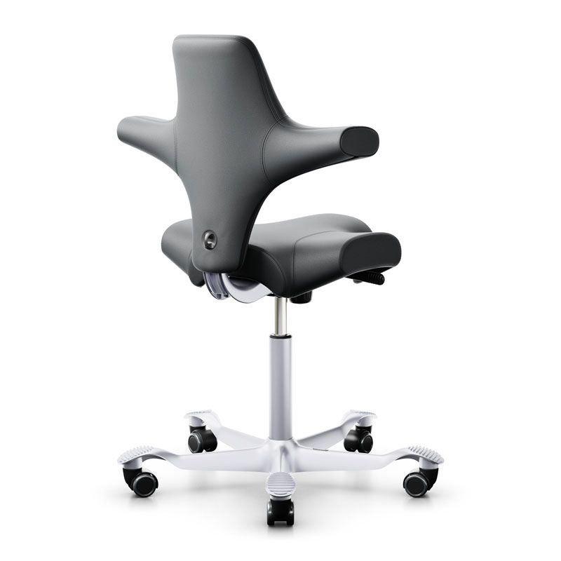 HAG Capisco 8106 Chair Paloma Charcoal Leather