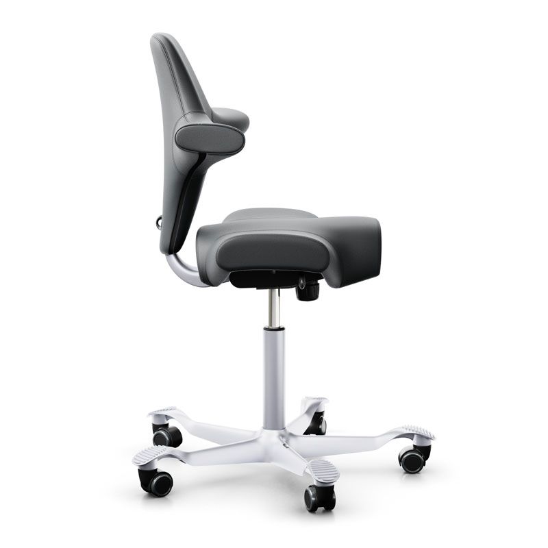 HAG Capisco 8106 Chair Paloma Charcoal Leather