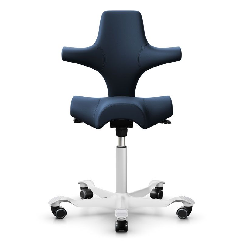 HAG Capisco 8106 Chair - Ocean Blue Paloma Leather
