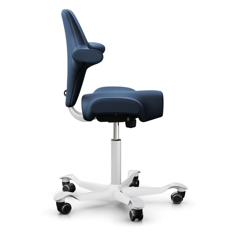 HAG Capisco 8106 Chair - Ocean Blue Paloma Leather
