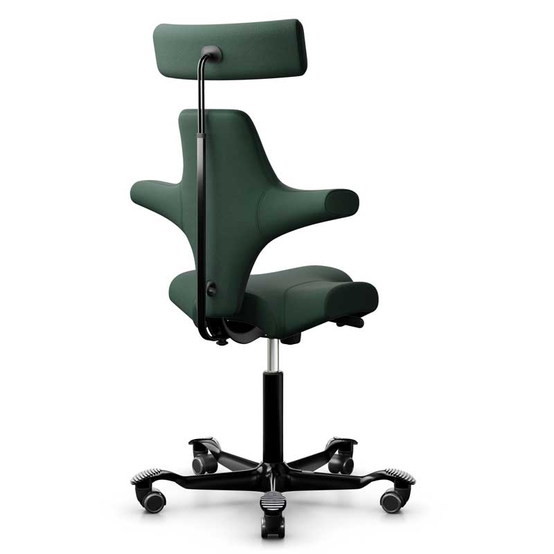 HAG Capisco 8107 Office Chair Paloma Dark Green Leather