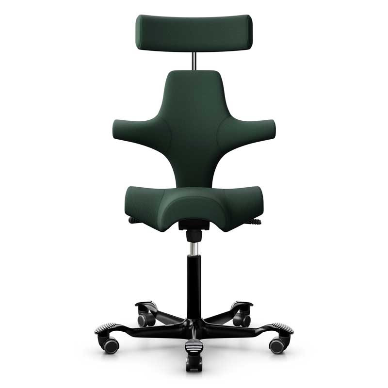 HAG Capisco 8107 Saddle Chair, Dark Green Wool