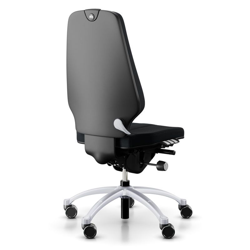 RH Logic 400 XL Chair - Black w/ Silver Base