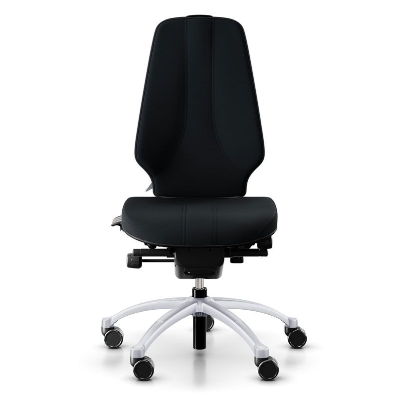 RH Logic 400 XL Chair - Black w/ Silver Base