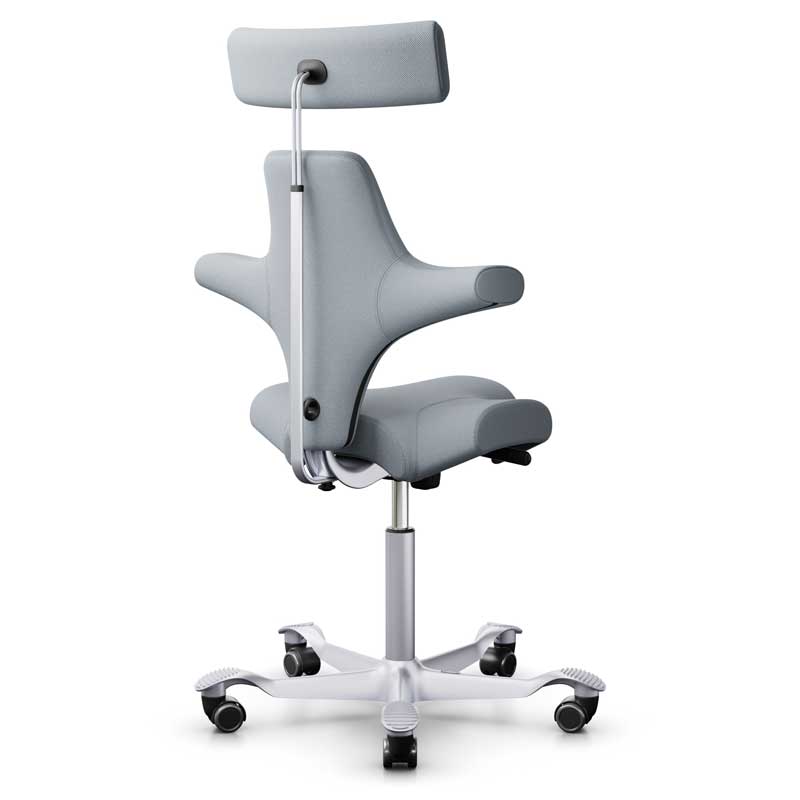 HAG Capisco 8107 Saddle Stool - Select Light Grey Wool