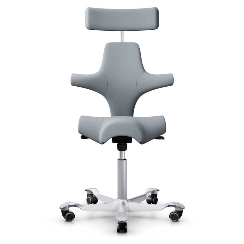 HAG Capisco 8107 Saddle Stool - Select Light Grey Wool