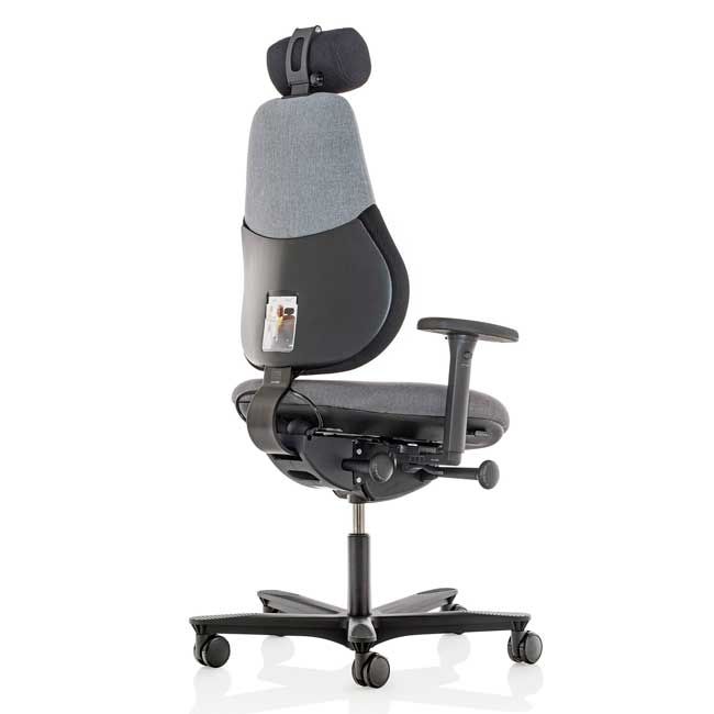 Orangebox Flo Ergonomic Chair - Black Fabric, High Back & Armrests