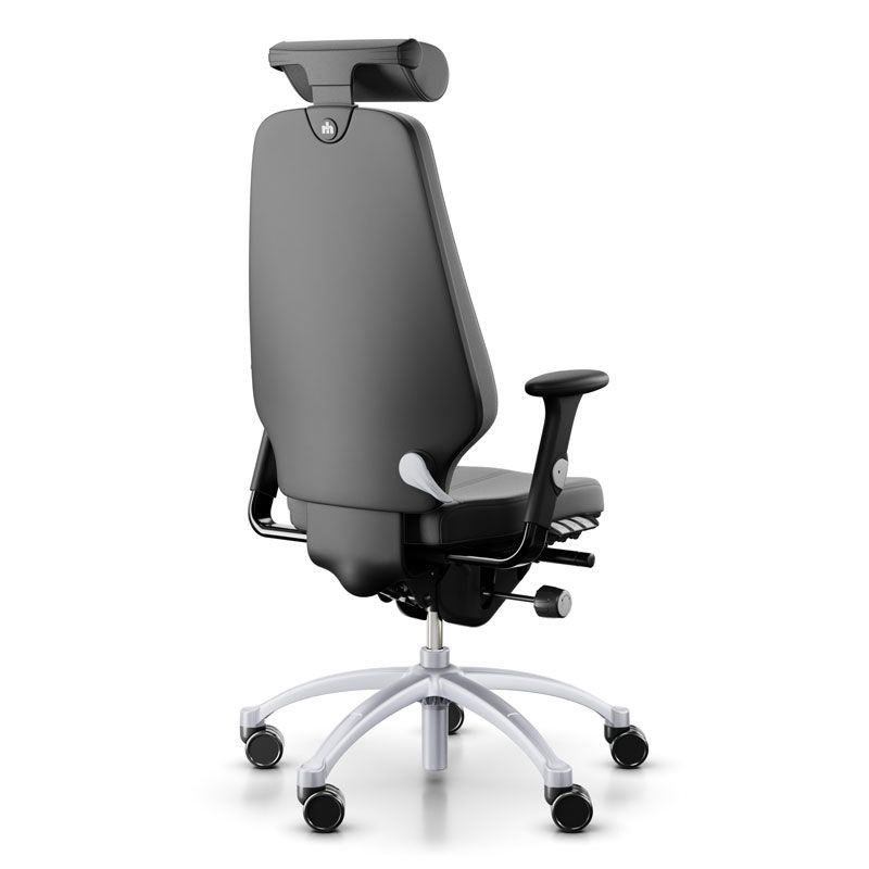 RH Logic 400 XL Desk Chair - Black Leather w/ Neckrest