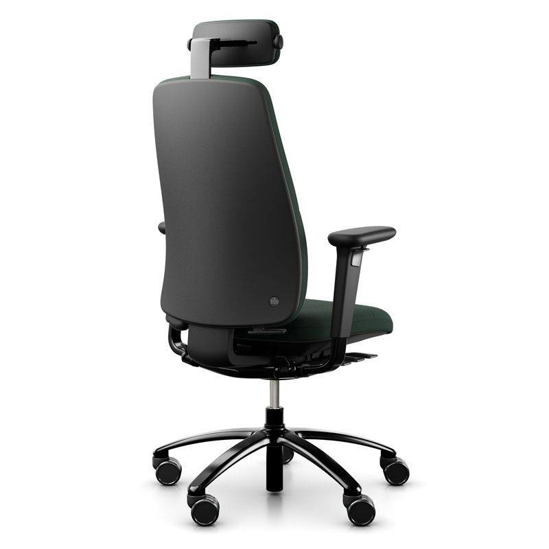 RH Logic 220 Office Chair w/ Neckrest - Dark Green Select Wool