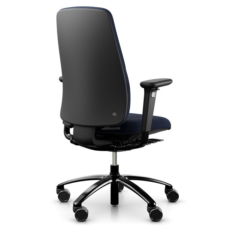 RH Logic 220 Office Chair w/ Armrests - Navy Blue Wool