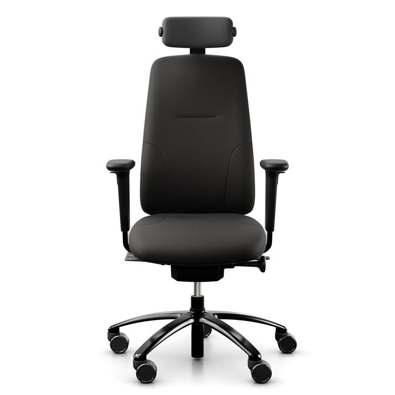 RH New Logic 220 Office Chair - Black Leather