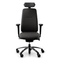 RH New Logic 220 Office Chair - Black Leather