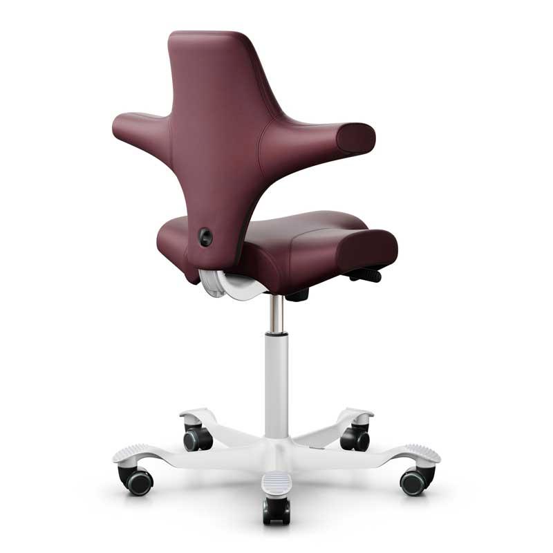HAG Capisco 8106 Office Chair, Raspberry Paloma Leather