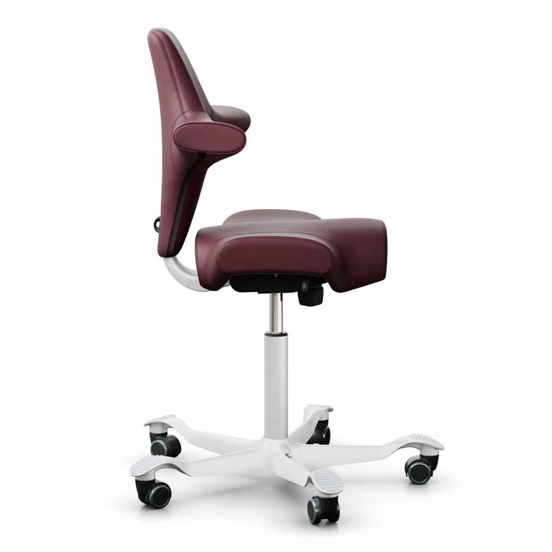 HAG Capisco 8106 Office Chair, Raspberry Paloma Leather
