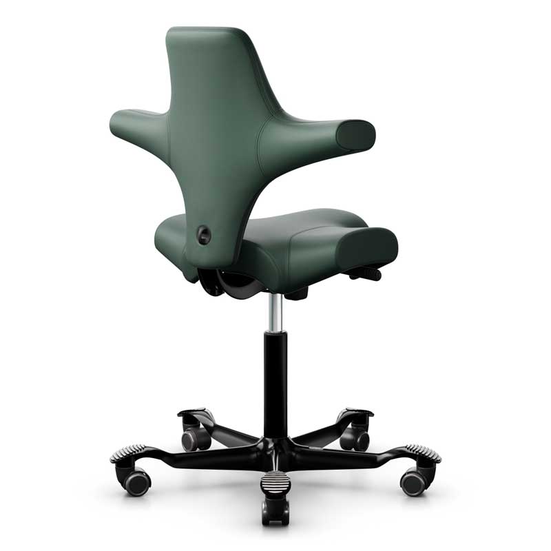 HAG Capisco 8106 Chair Paloma Dark Green Leather