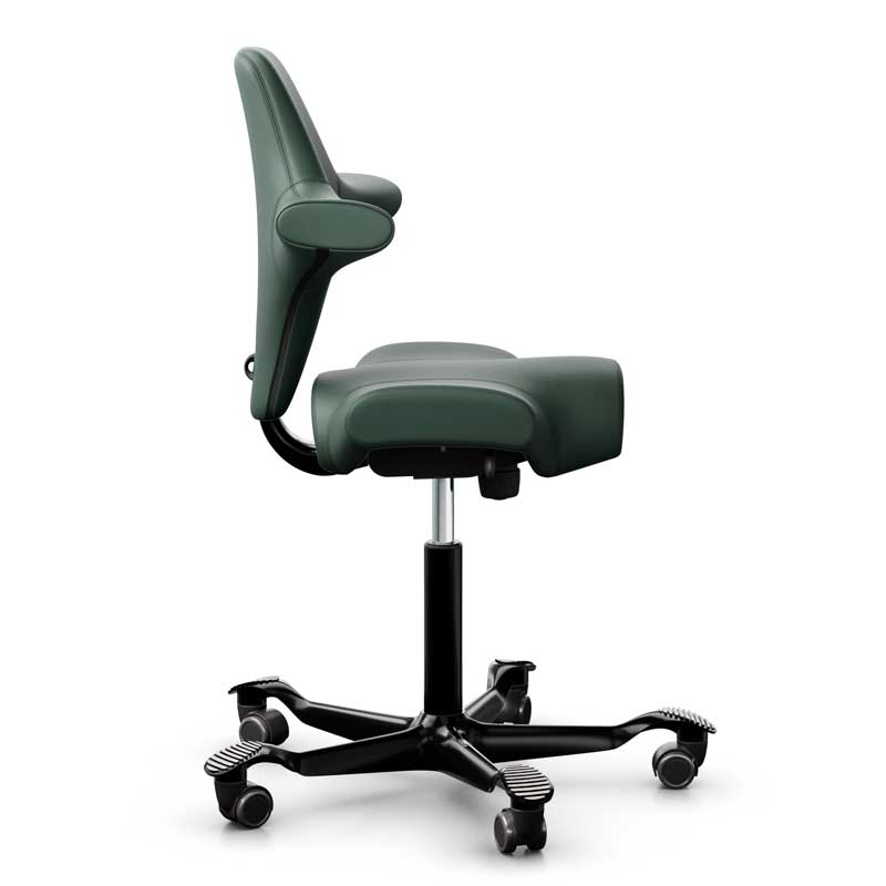 HAG Capisco 8106 Chair Paloma Dark Green Leather