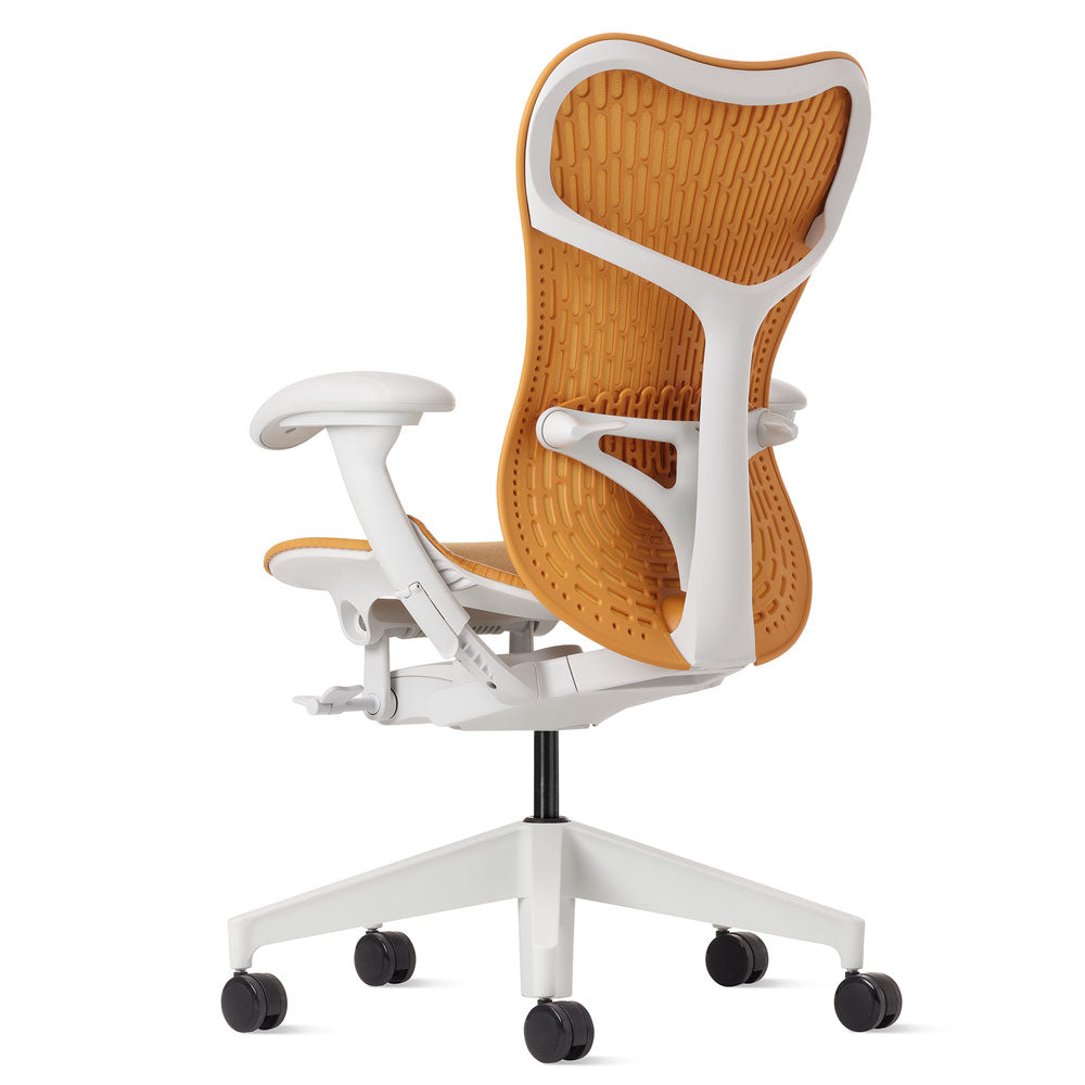 Herman Miller Mirra 2 Butterfly Chair - Ochre w/ White Frame