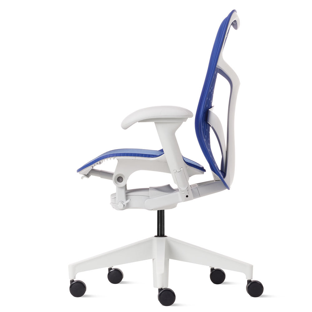 Herman Miller Mirra 2 Butterfly Chair - Ultramarine Blue w/ White Frame