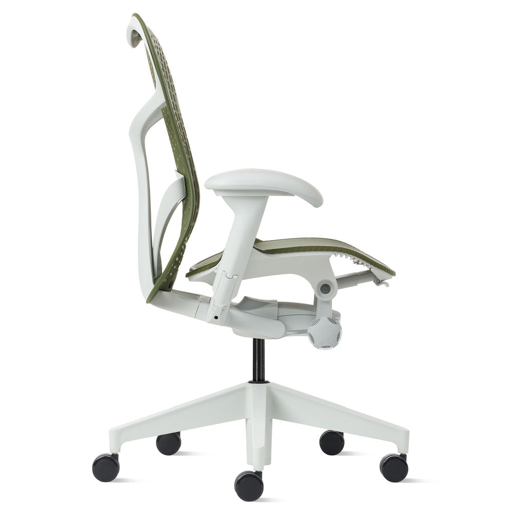 Herman Miller Mirra 2 Triflex Chair - Olive, White Frame
