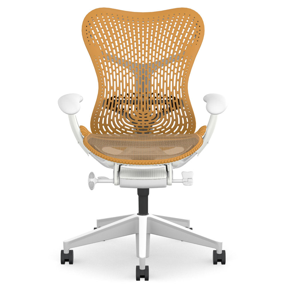 Herman Miller Mirra 2 Triflex Chair - Ochre, Alpine Frame & Base