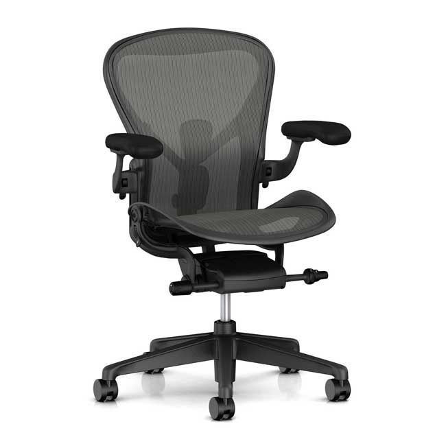 Aeron Office Chair by Herman Miller, Graphite - Size B
