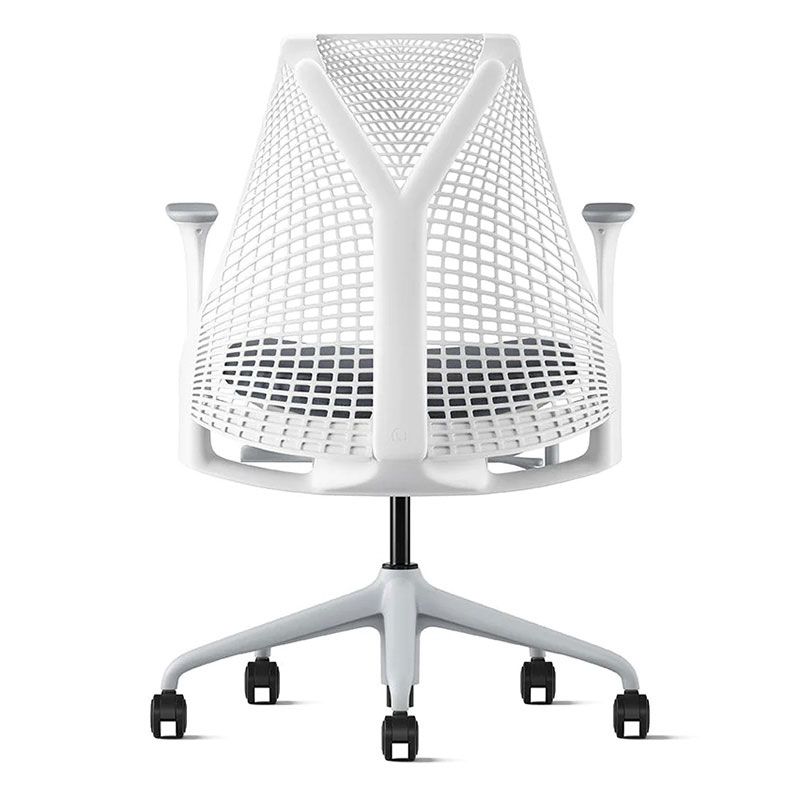 Herman Miller Sayl Chair - White Backrest w/ Grey Seat