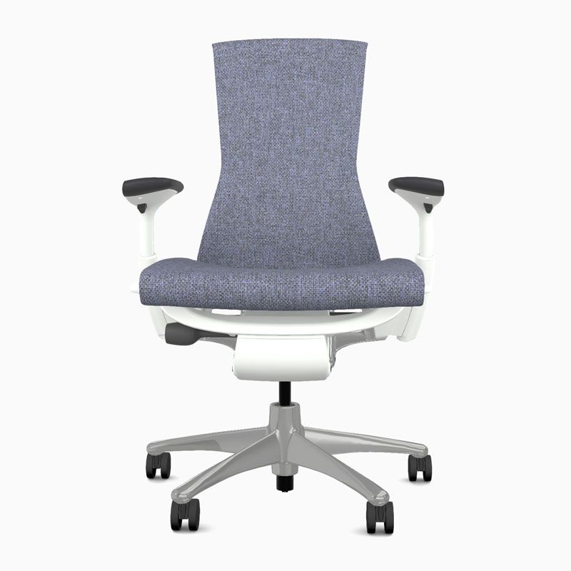 Herman Miller Embody Office Chair - Bayou Medley Fabric w/ White Frame
