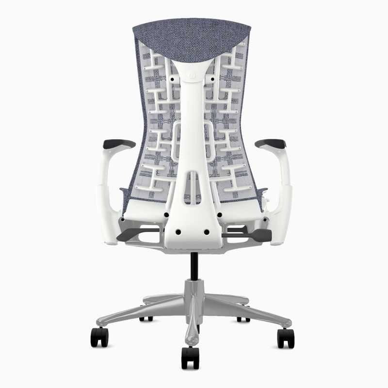 Herman Miller Embody Office Chair - Bayou Medley Fabric w/ White Frame