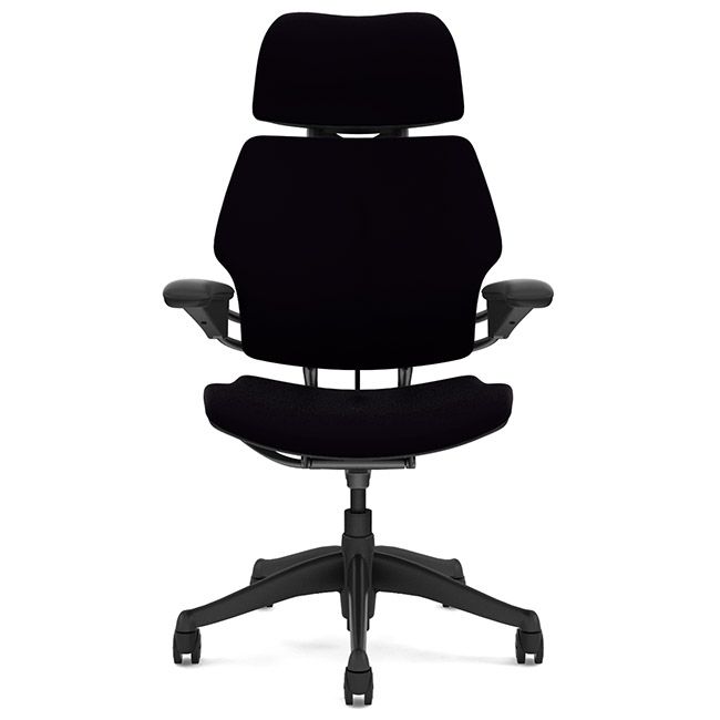 Humanscale Freedom Headrest - Black Wool Fabric