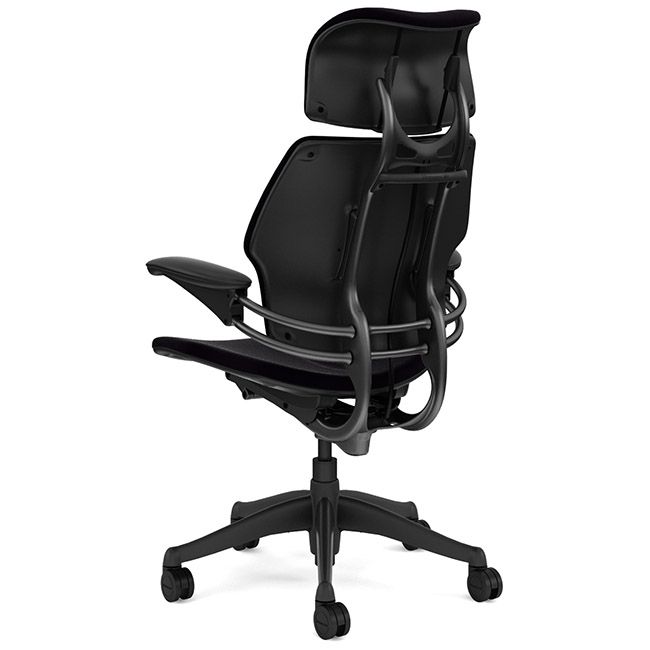 Humanscale Freedom Headrest - Black Wool Fabric