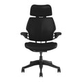 Humanscale Freedom Headrest Chair - Ticino Leather w/ Graphite Frame