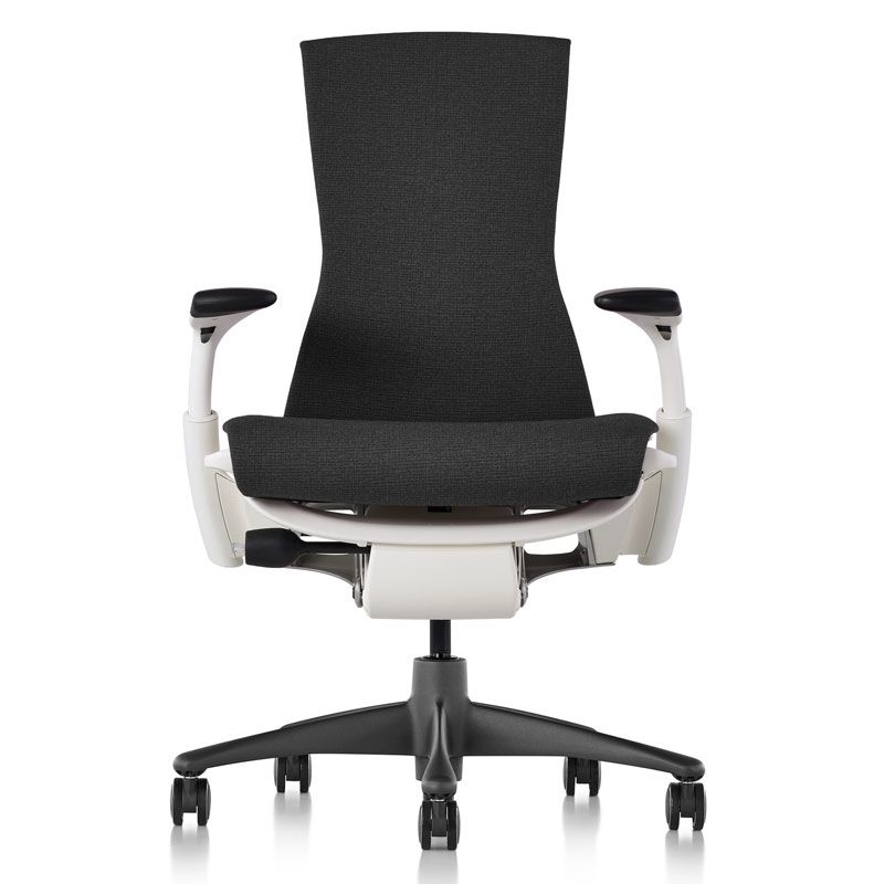 Herman Miller Embody Office Chair - Cinder Medley Fabric w/ White Frame