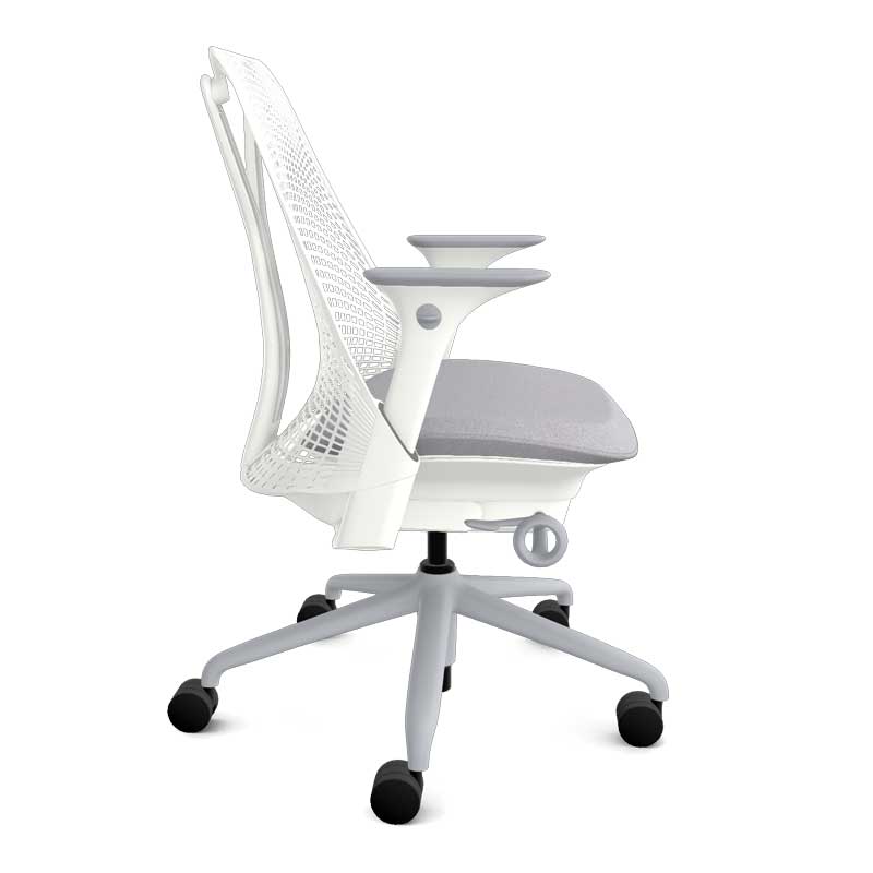 Herman Miller Sayl Chair - Fog Backrest w/ Grey Seat