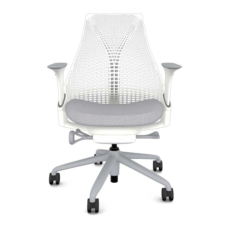 Herman Miller Sayl Chair - Fog Backrest w/ Grey Seat