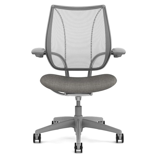 Humanscale Liberty Task Chair - Silver w/ Grey Seat