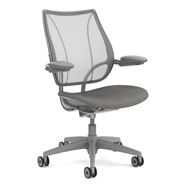 Humanscale Liberty Task Chair - Silver w/ Grey Seat