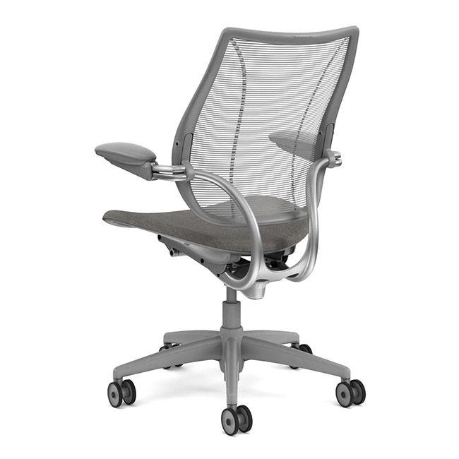 Humanscale Liberty Task Chair - Silver w/ Grey Seat