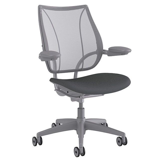Humanscale Liberty Task Chair - Silver w/ Grey Seat