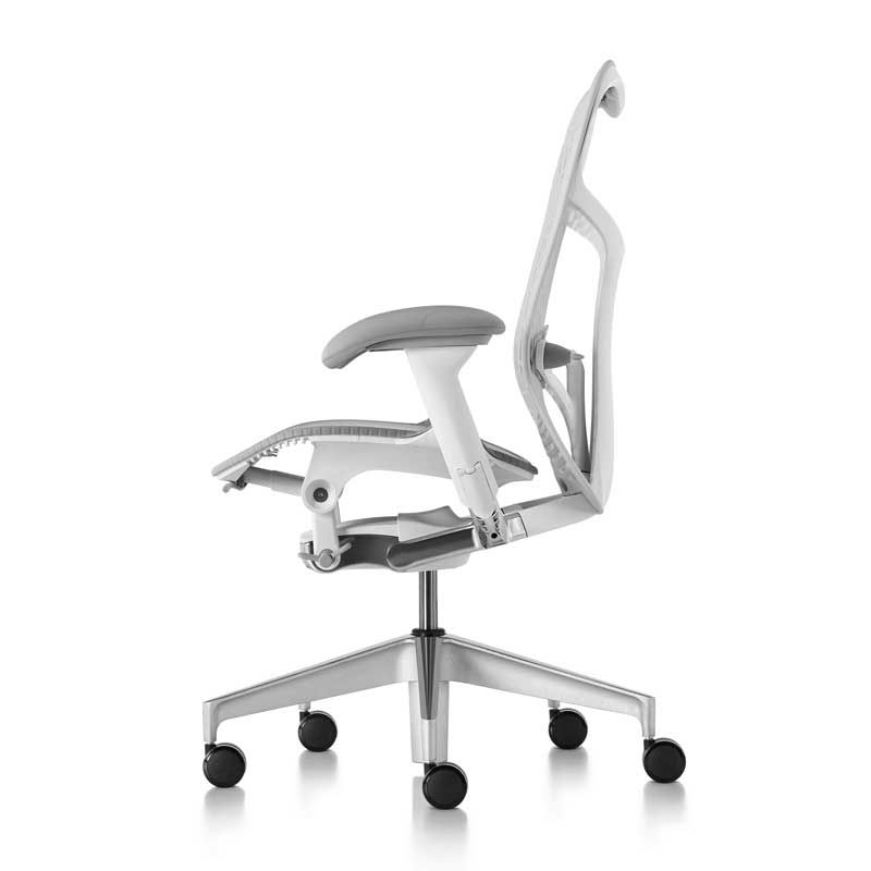 Herman Miller Mirra 2 Triflex Chair - Alpine, White Frame, Fog Base