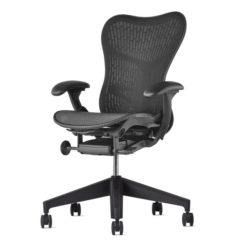 Herman Miller Mirra 2 Office Chair - Butterfly Back, Graphite - Fully Loaded
