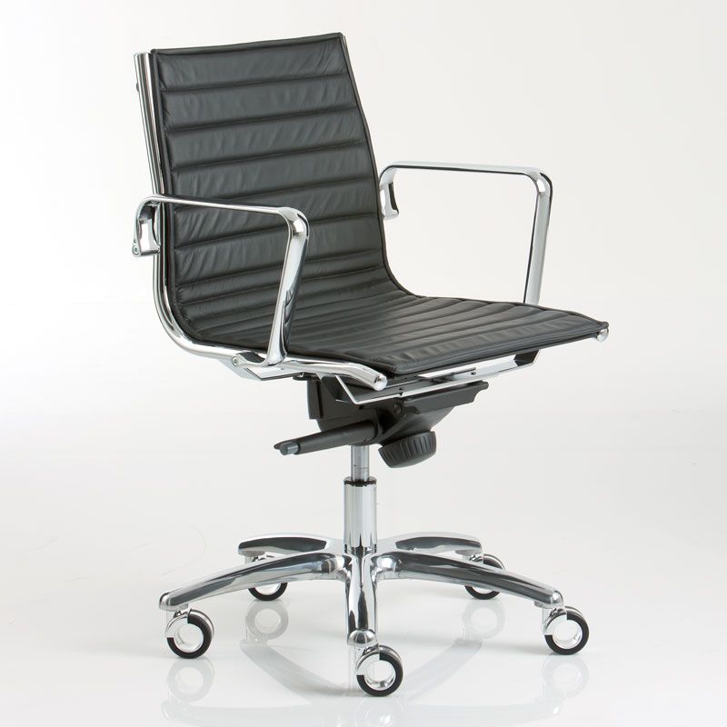 Luxy Light Medium Back Leather Office Chair