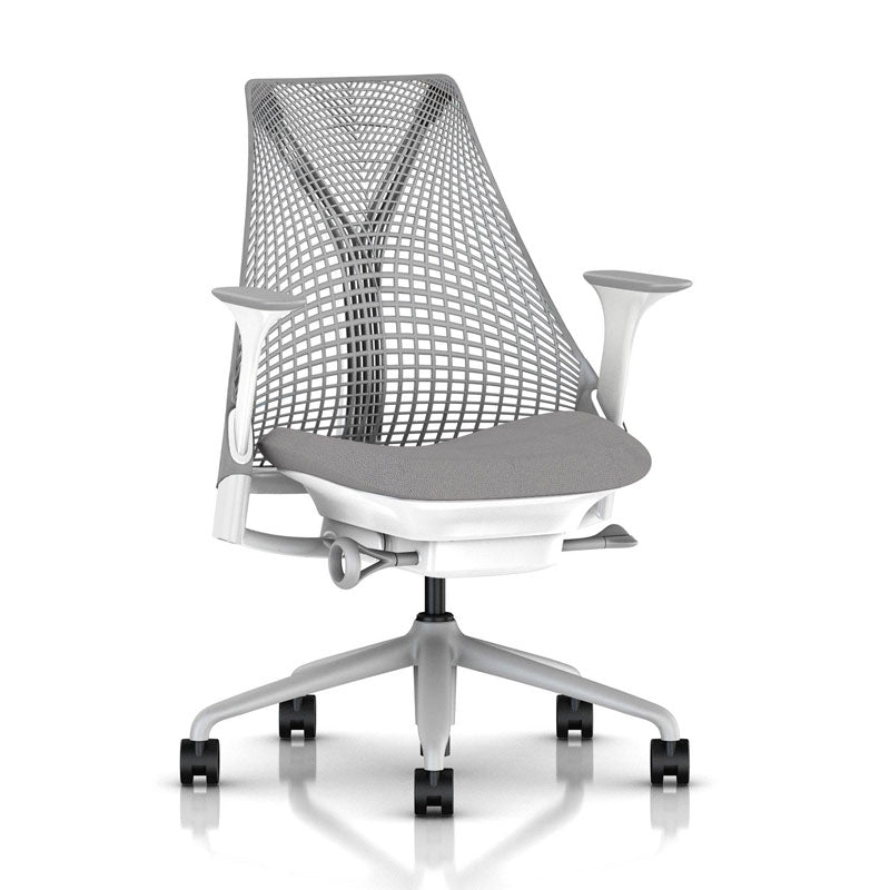 Herman Miller Sayl Chair - Fog Backrest w/ Grey Seat