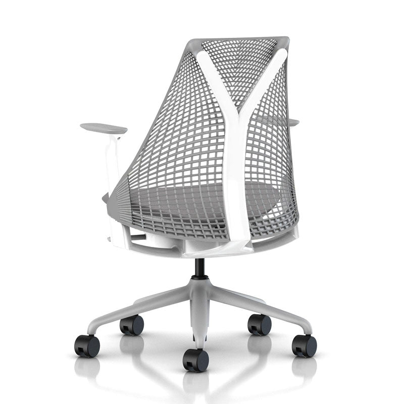 Herman Miller Sayl Chair - Fog Backrest w/ Grey Seat