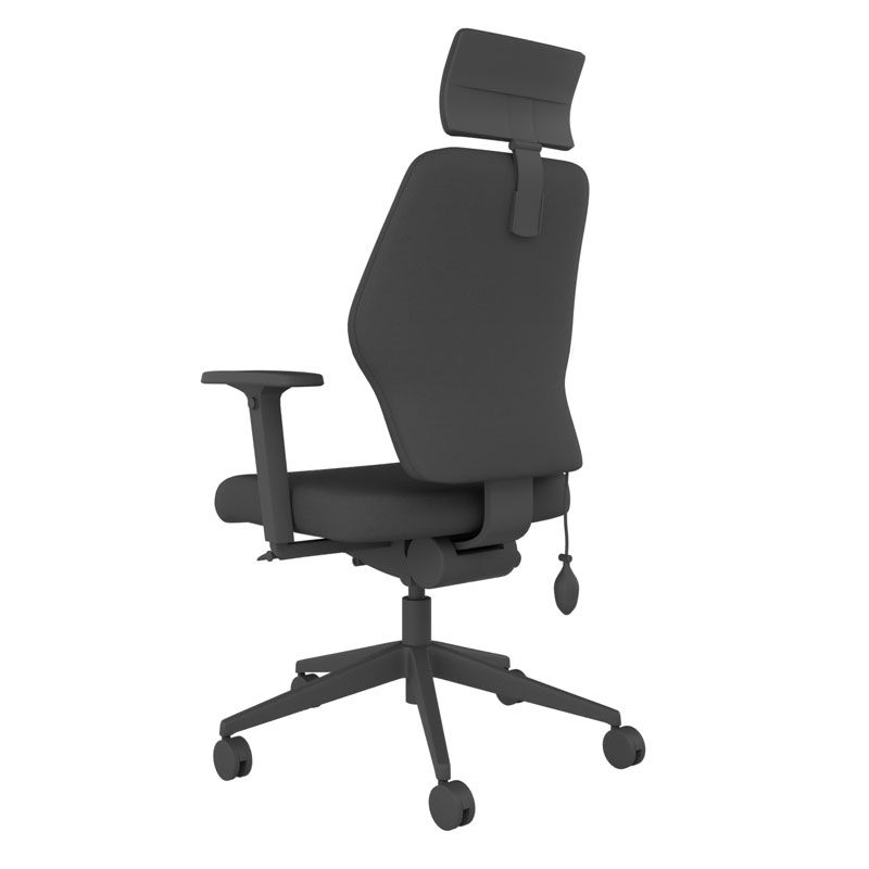 BackSaver 250 Office Chair w/ Headrest - Black
