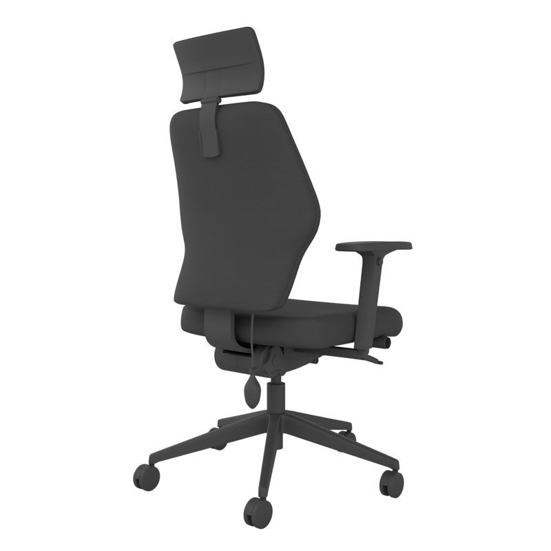BackSaver 250 Office Chair w/ Headrest - Black