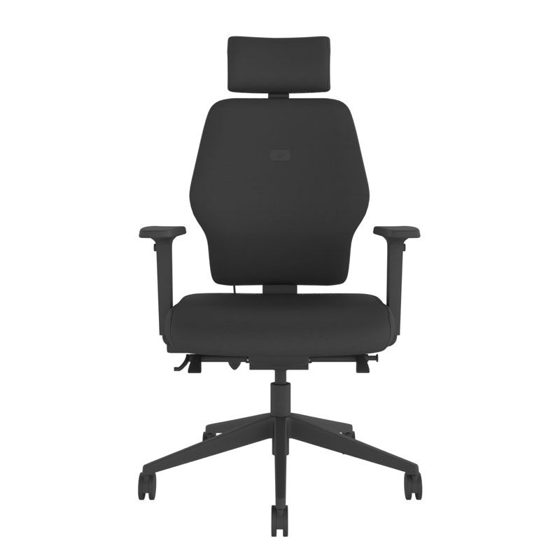 BackSaver 250 Office Chair w/ Headrest - Black