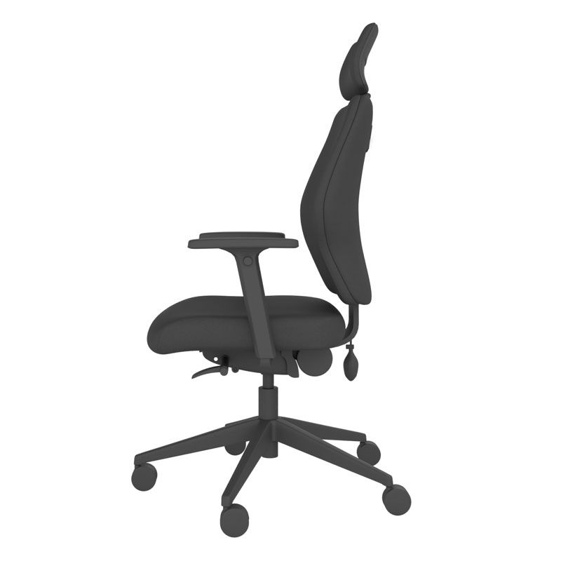 BackSaver 250 Office Chair w/ Headrest - Black