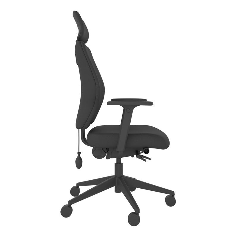 BackSaver 250 Office Chair w/ Headrest - Black
